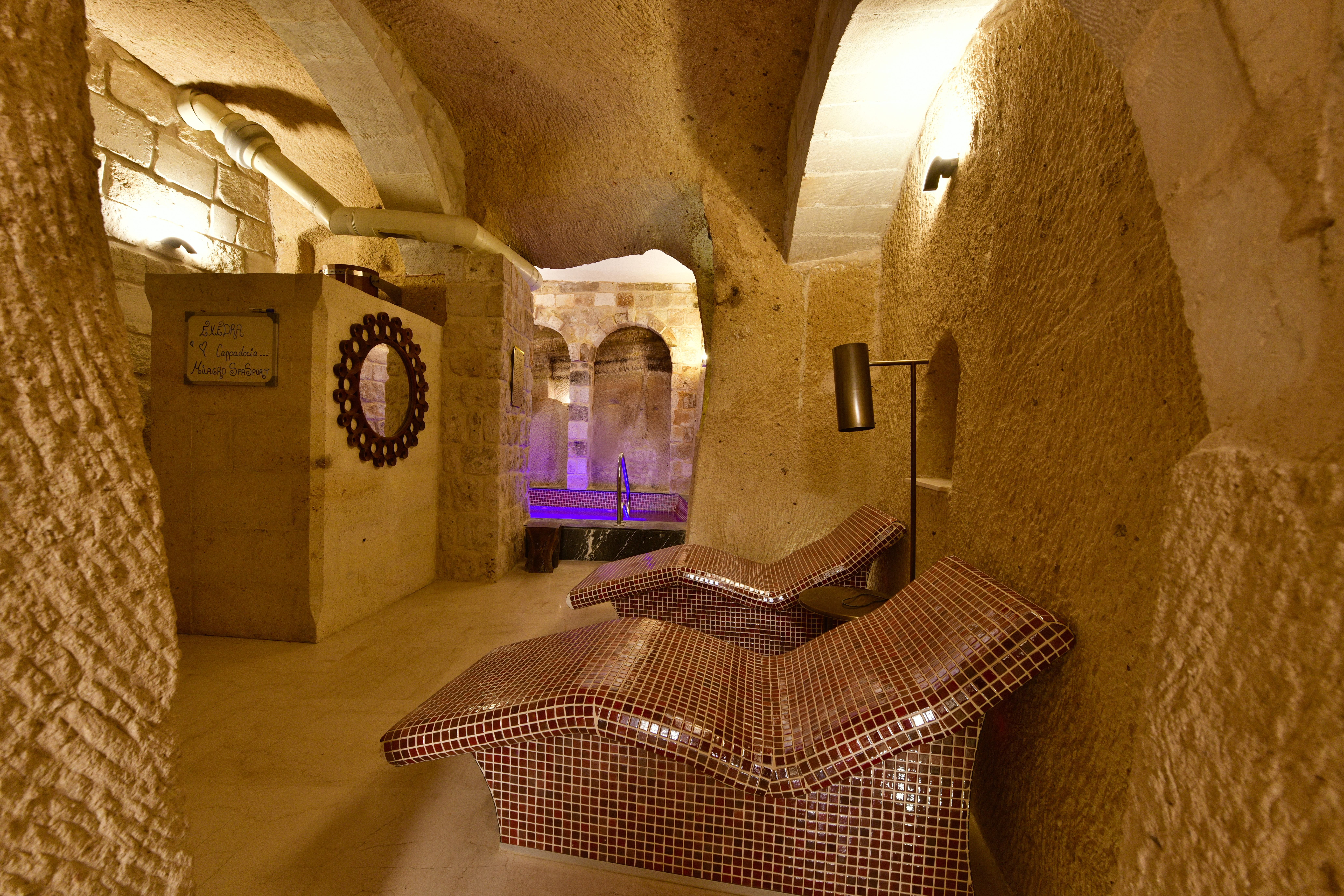 Spa and Turkish bath area at Exedra Cappadocia